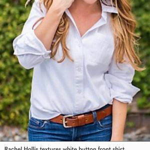 Rachel Hollis white button down